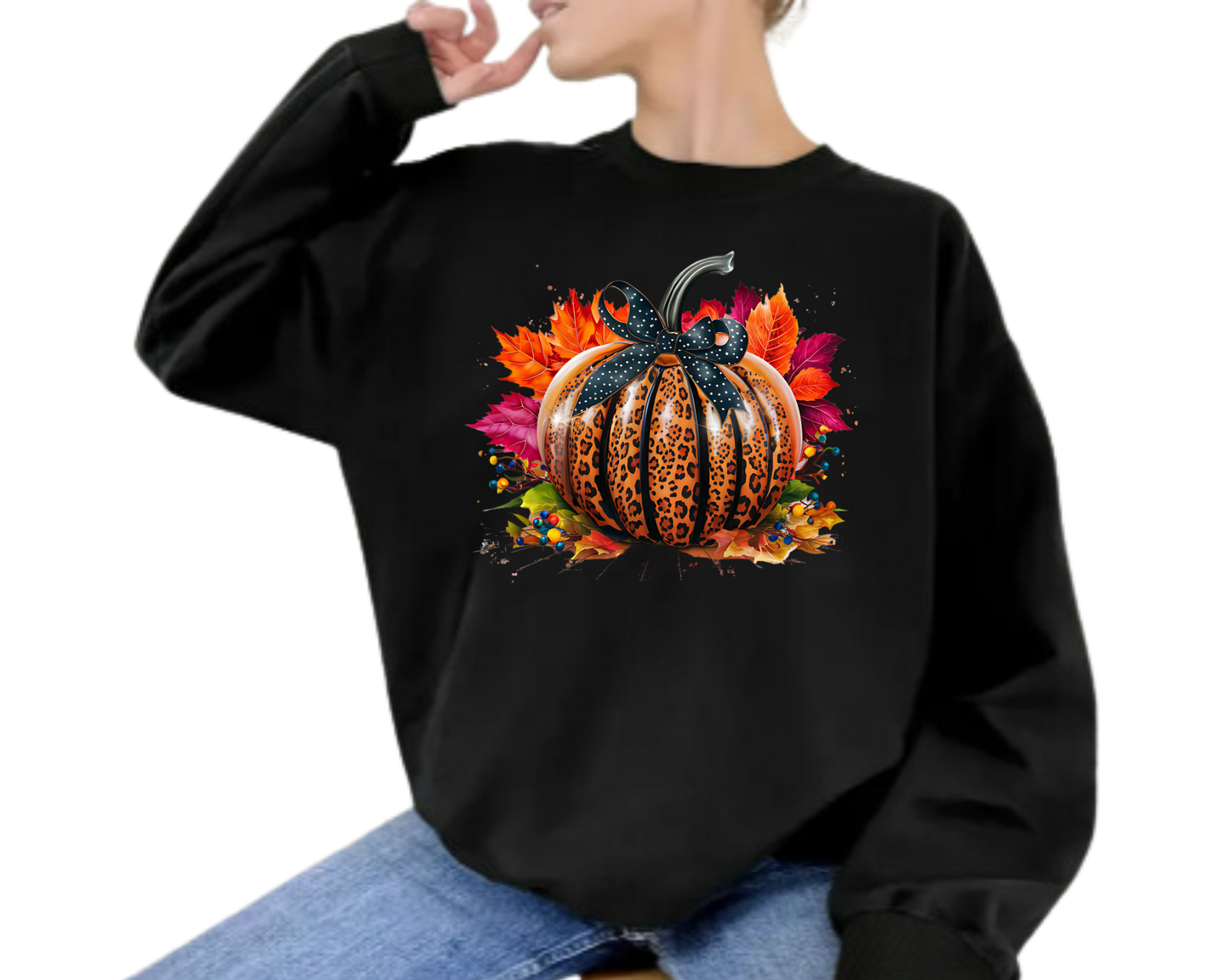 Cozy Leopard Pumpkin Fall Bundle Sweatshirt –Autumn Vibes