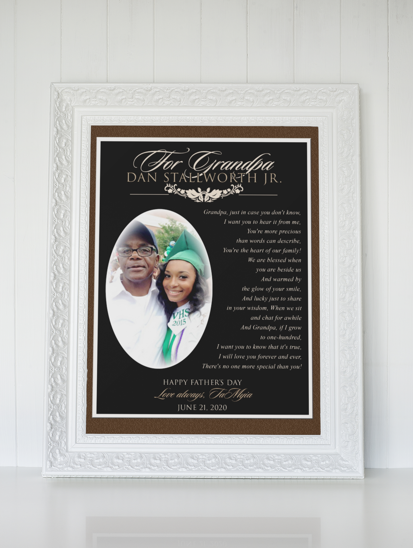 Granddad Photo Plaque