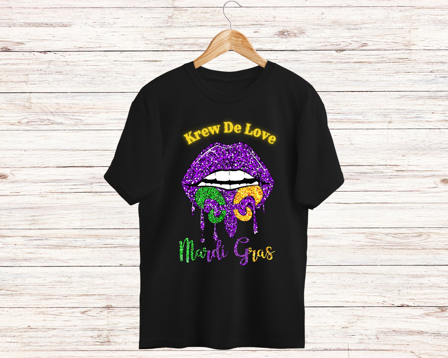 Mardi Gras Dripping Lip Color T-Shirt