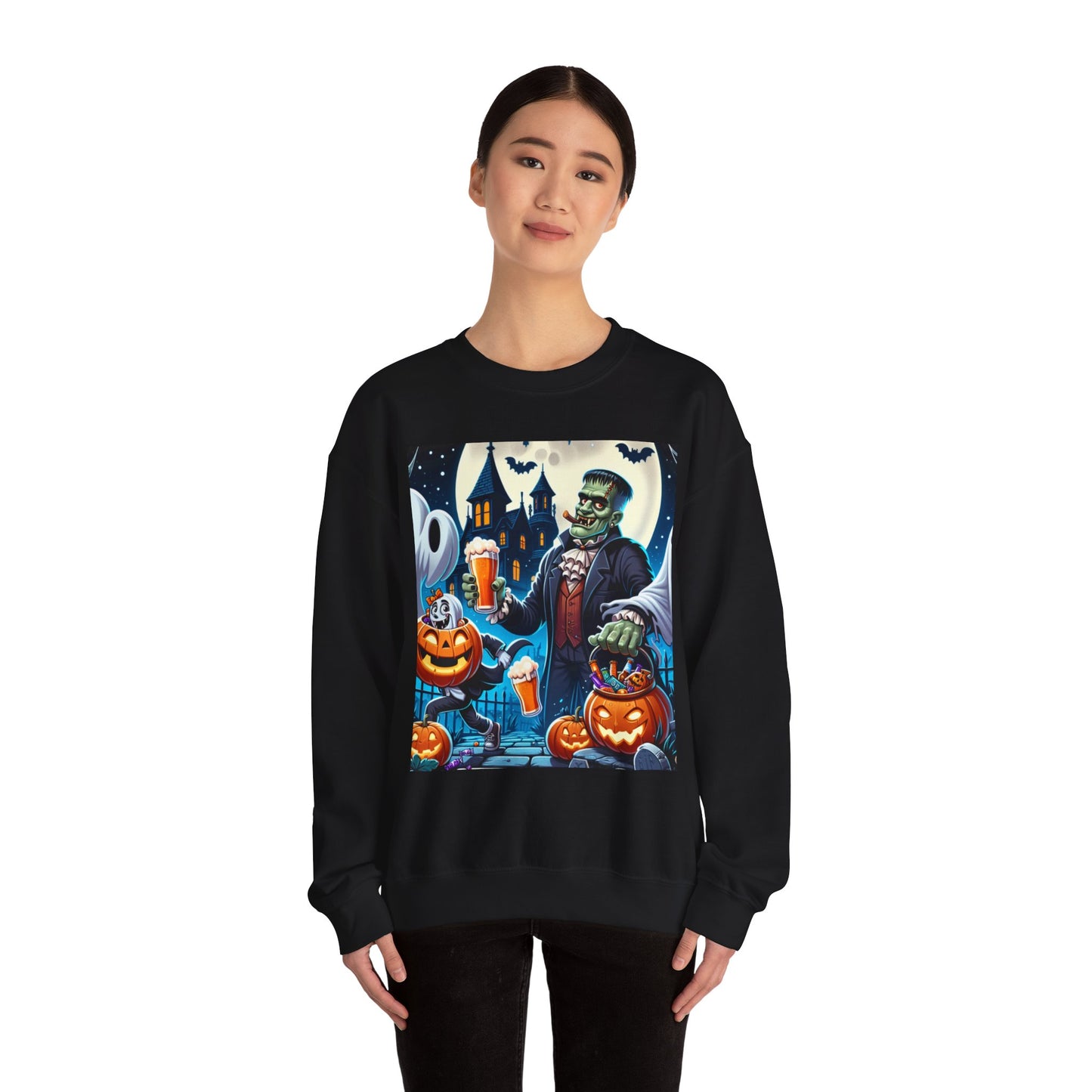 Halloween Einstein sweatshirt, scary beer sweatshirt, Ghost lounge