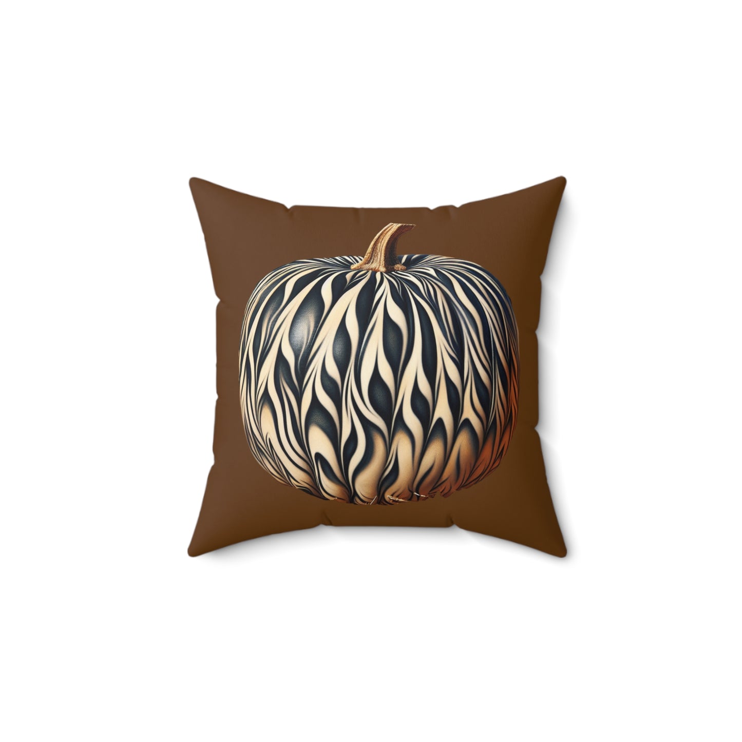 Fall Pumpkin Spun Polyester Square Pillow