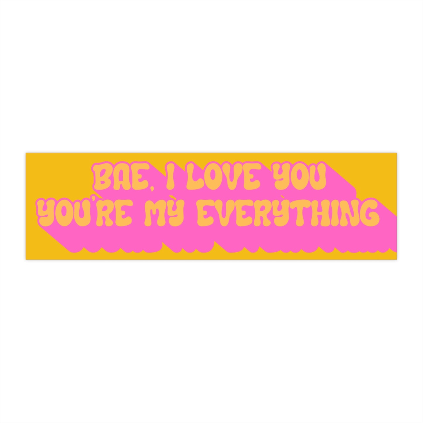 Bae I love you Bumper Stickers sexc red Valentine's Day Gift, Waterproof Car Decal, Cute Relationship Anniversary Present, Adhesive