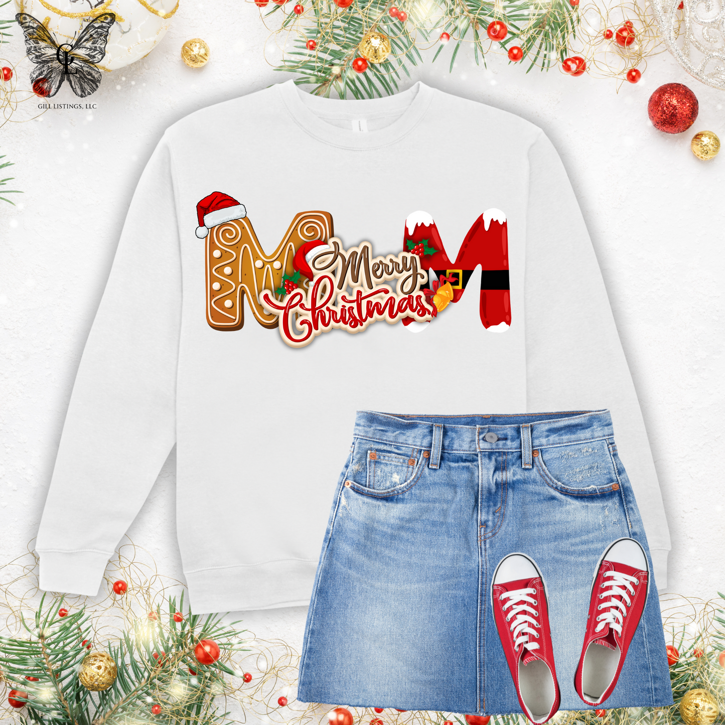 Christmas Digital Download Christmas MOM, DAD, PAPA Gingerbread Print DIGITAL DOWNLOAD ONLY