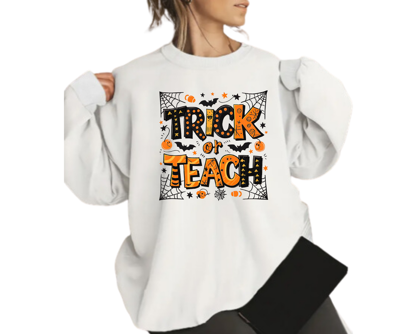 Cozy Trick or Treat Halloween Sweatshirt – Autumn Vibes