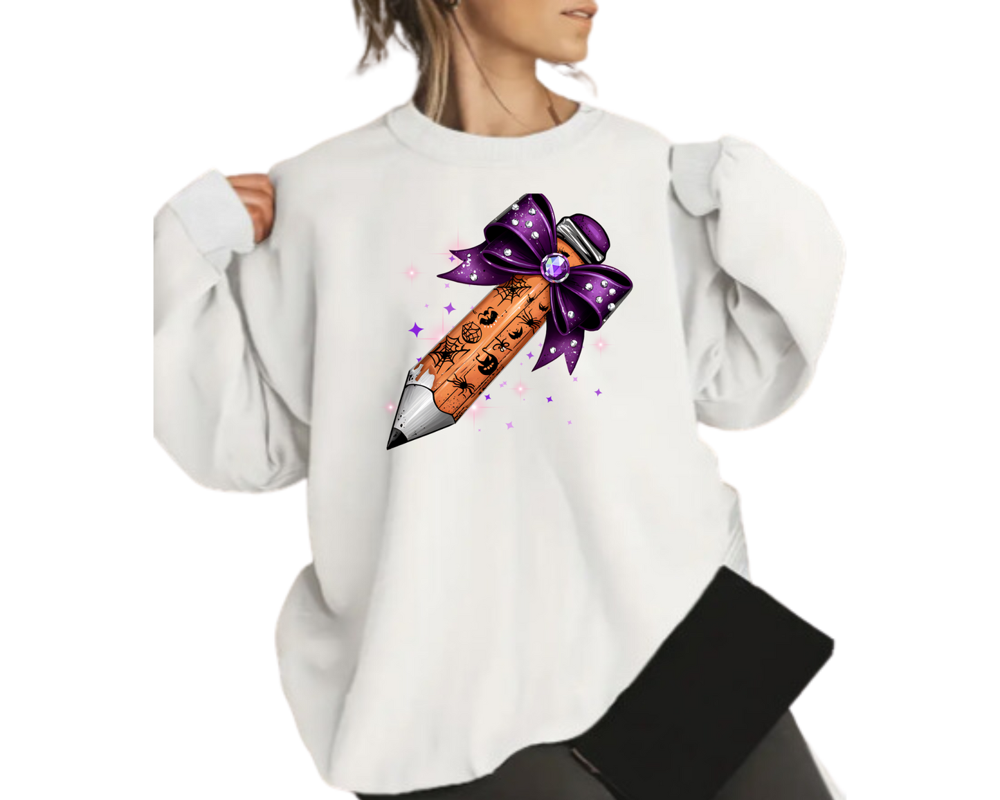 Cozy Trick or Teach Halloween Sweatshirt – Spooky Vibes