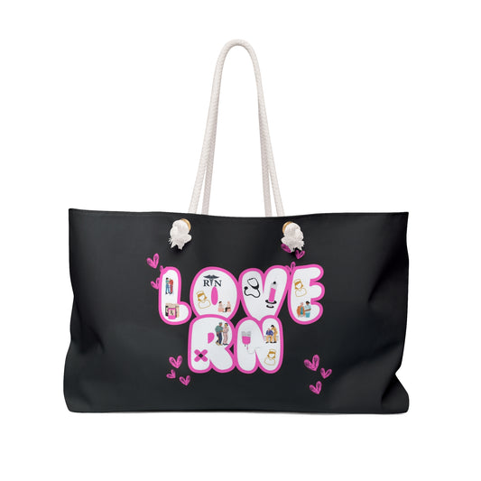 Rn Gift Tote Bag, Nurse Tote, Healthcare Worker Gift, Medical Professional Bag, Registered Nursing Appreciation Gift Weekender Bag