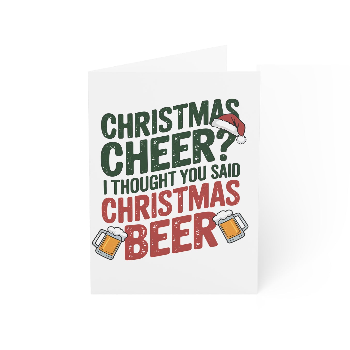 Christmas Beer Funny Christmas Greeting Cards (10pcs)