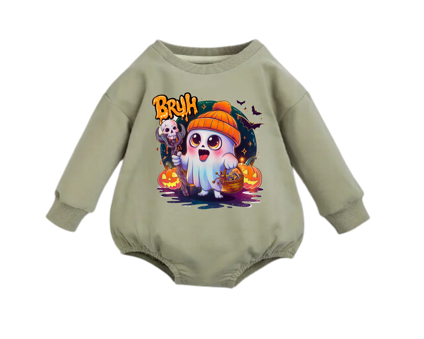 Cool Ghost Halloween Sweatshirt – Pumpkin, and Autumn Vibes, toddler, baby