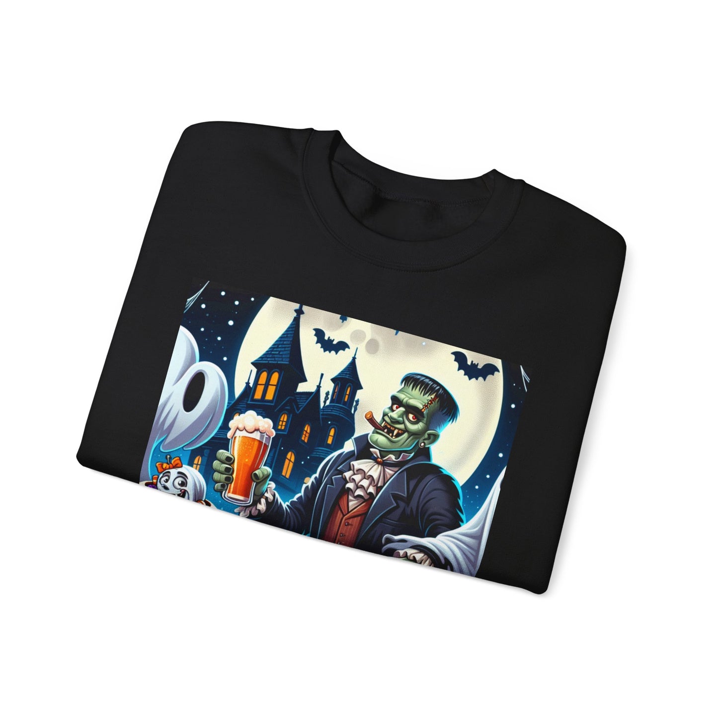 Halloween Einstein sweatshirt, scary beer sweatshirt, Ghost lounge