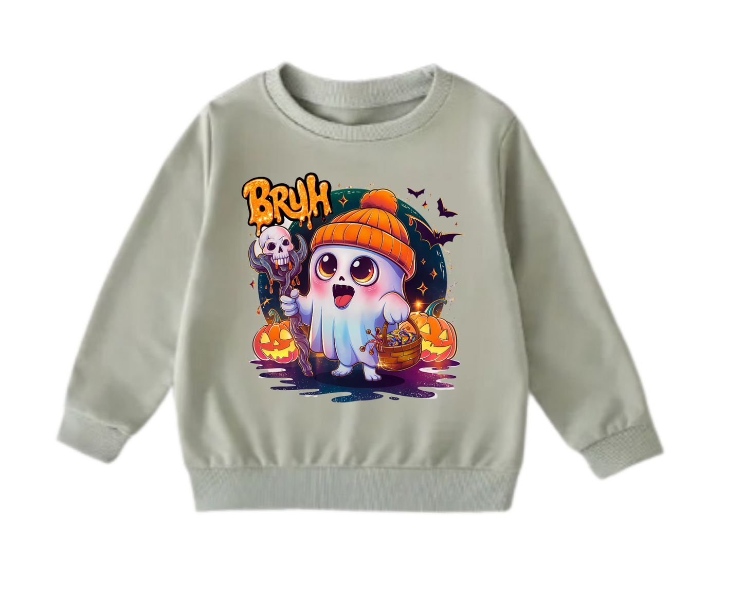 Cool Ghost Halloween Sweatshirt – Pumpkin, and Autumn Vibes, toddler, baby