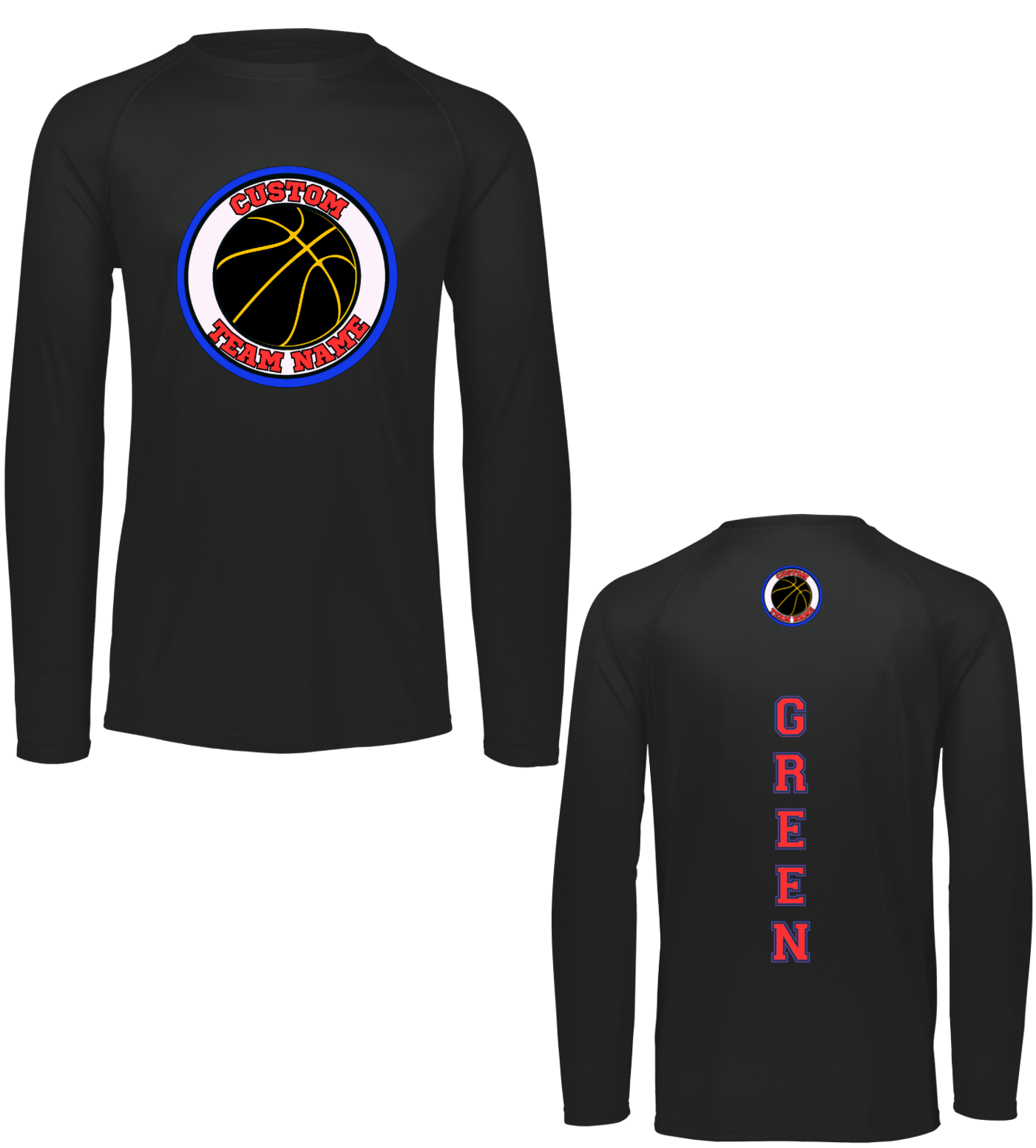 Custom Sports Team long Sleeve warm up BUNDLE