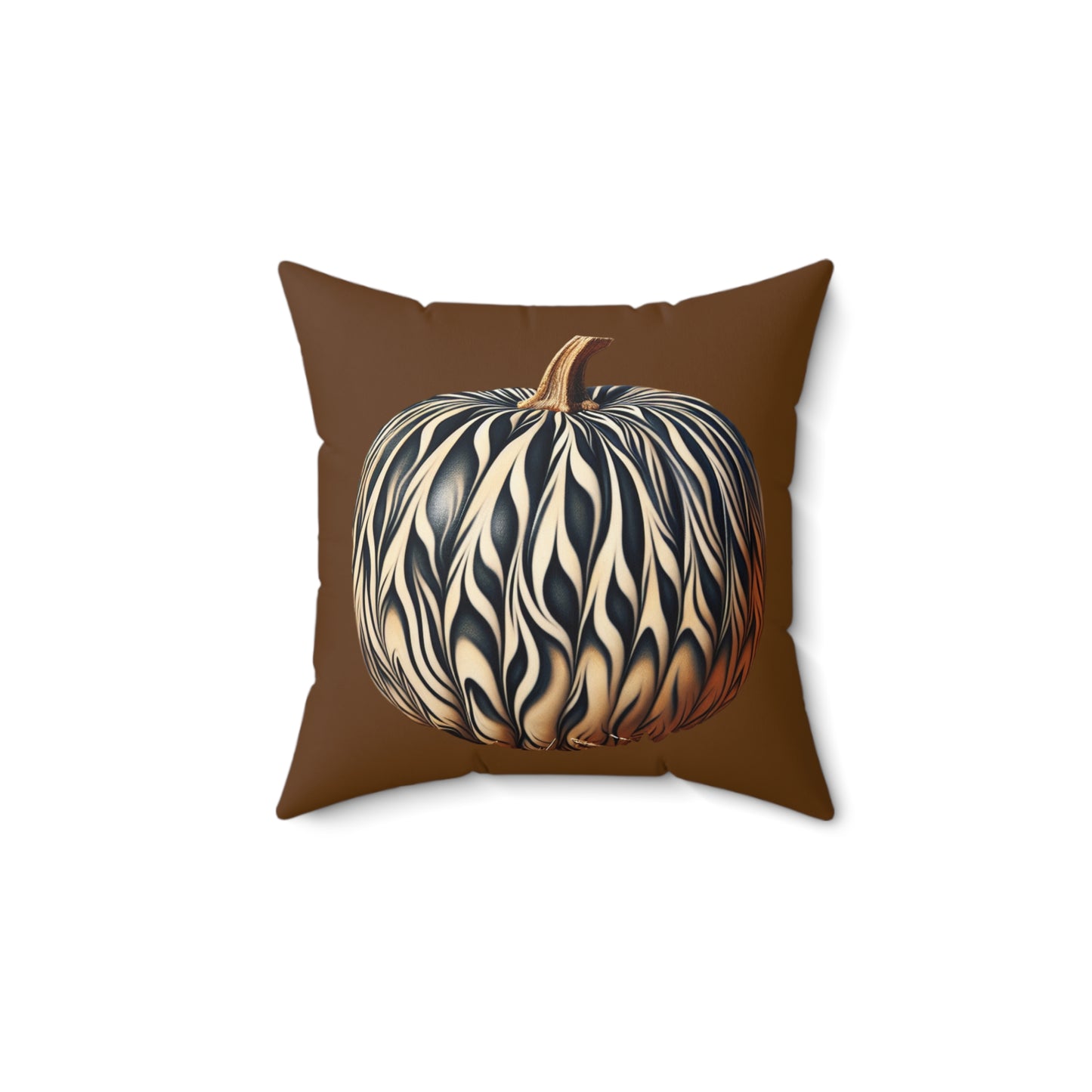 Fall Pumpkin Spun Polyester Square Pillow