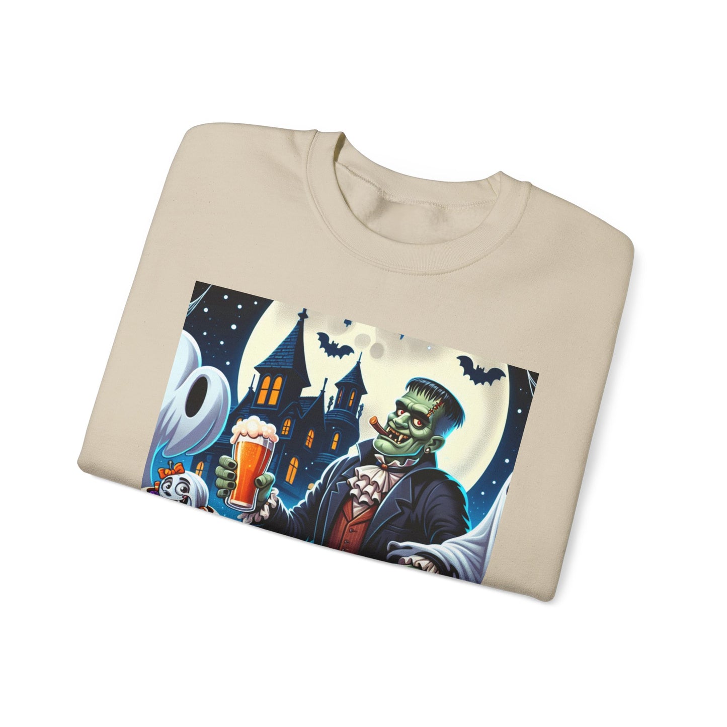 Halloween Einstein sweatshirt, scary beer sweatshirt, Ghost lounge