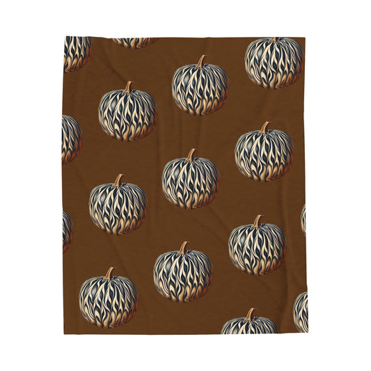 Pumpkin Fall Home Decor  Velveteen Plush Blanket