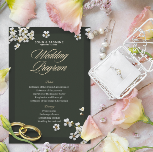 Occasion Programs - 5" x 7" cardstock