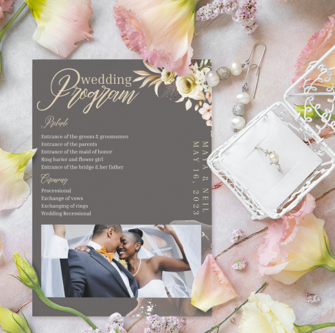 Occasion Programs - 5" x 7" cardstock