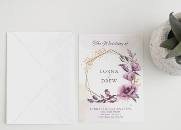 Wedding Invitations 5"x7"