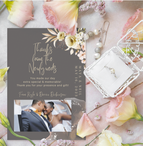 Wedding 4x6 Thank You Cards