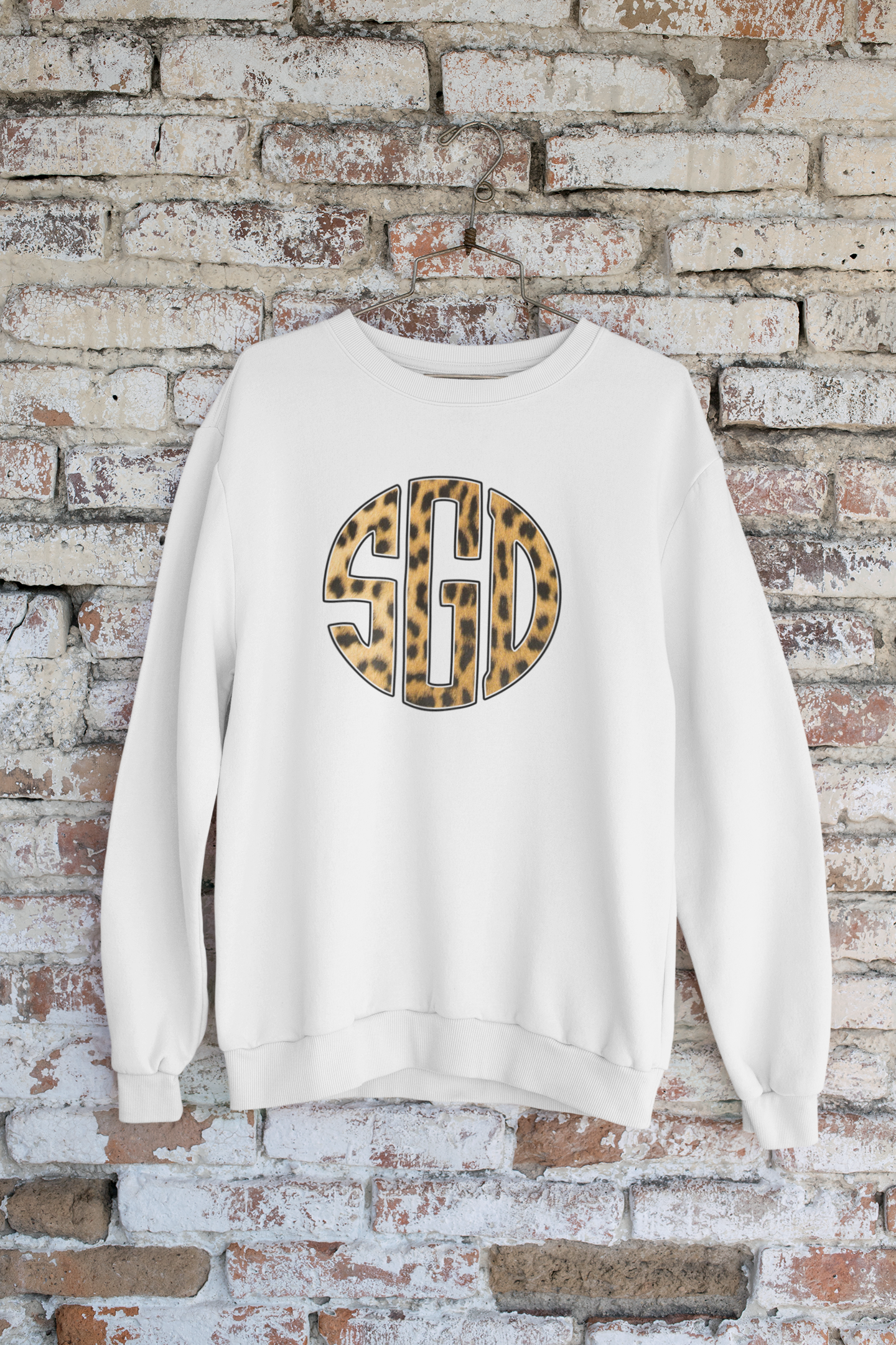 Leopard Monogrammed Sweatshirt