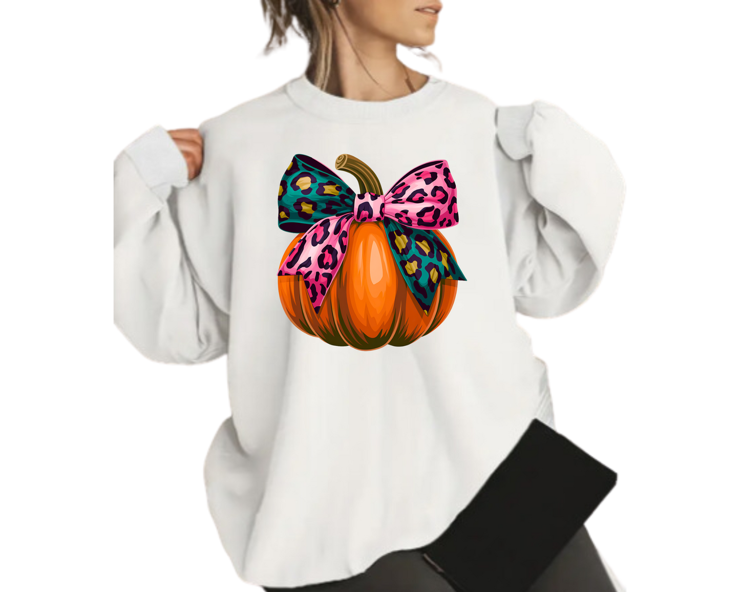 Cozy Pink Leopard Pumpkin Fall Bundle Sweatshirt –Autumn Vibes