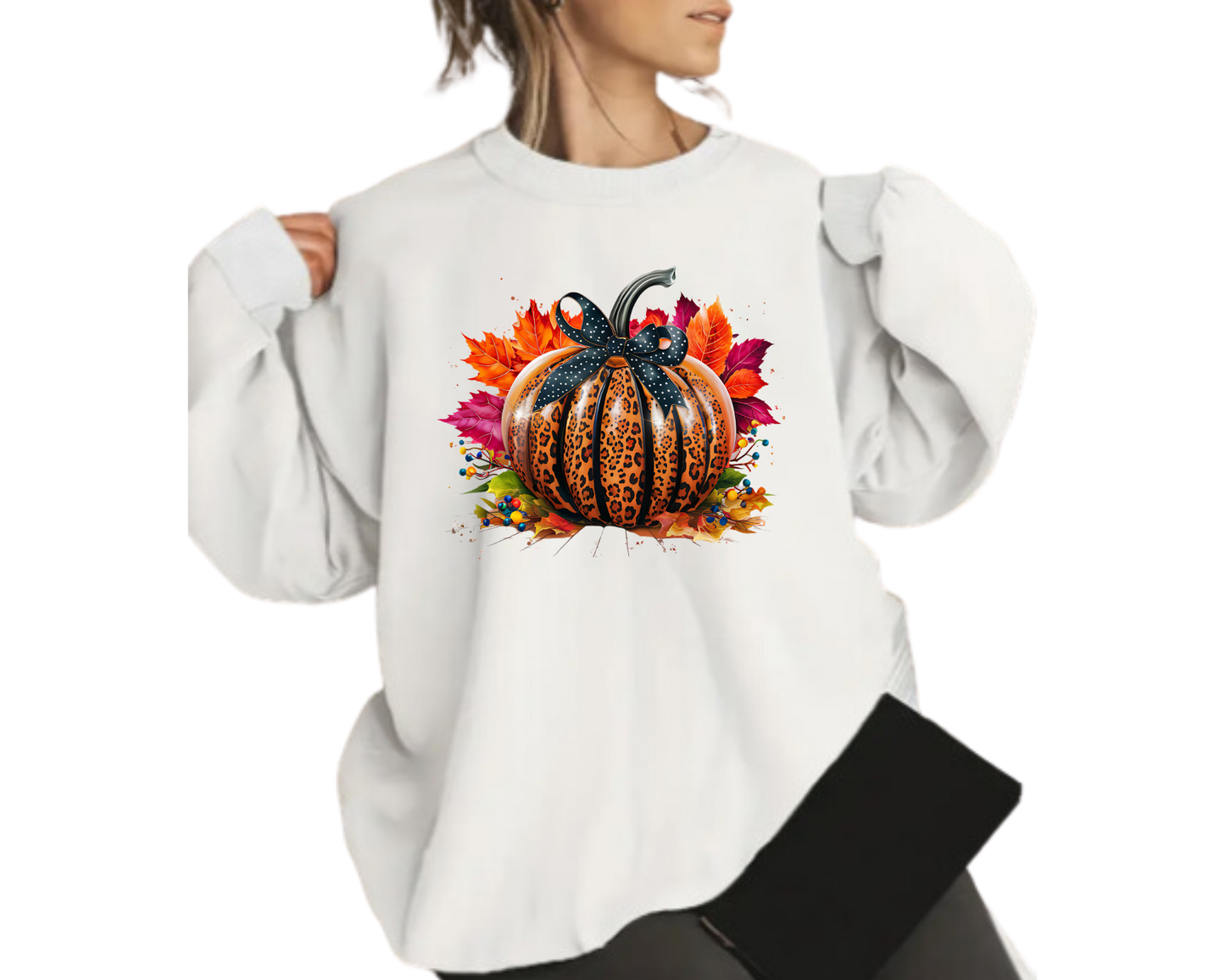 Cozy Leopard Pumpkin Fall Bundle Sweatshirt –Autumn Vibes