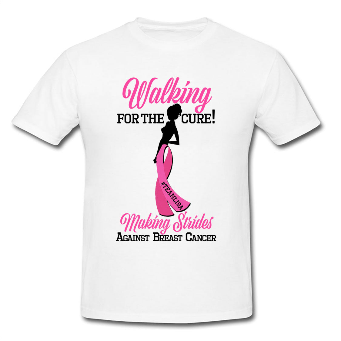 Walking for the cure Breast Cancer T-Shirt